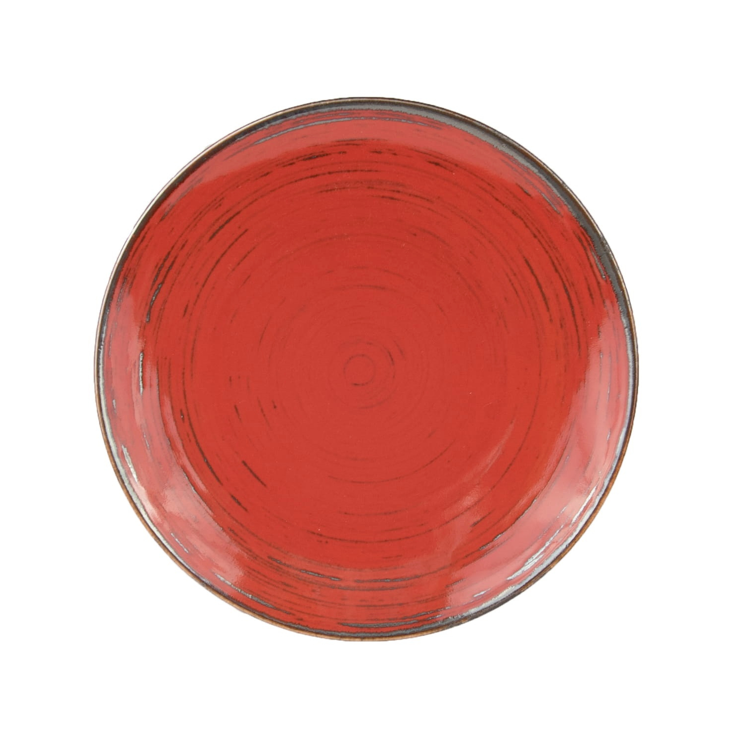цена Тарелка Porcelana Bogucice Alumina Nostalgia Red 22 см
