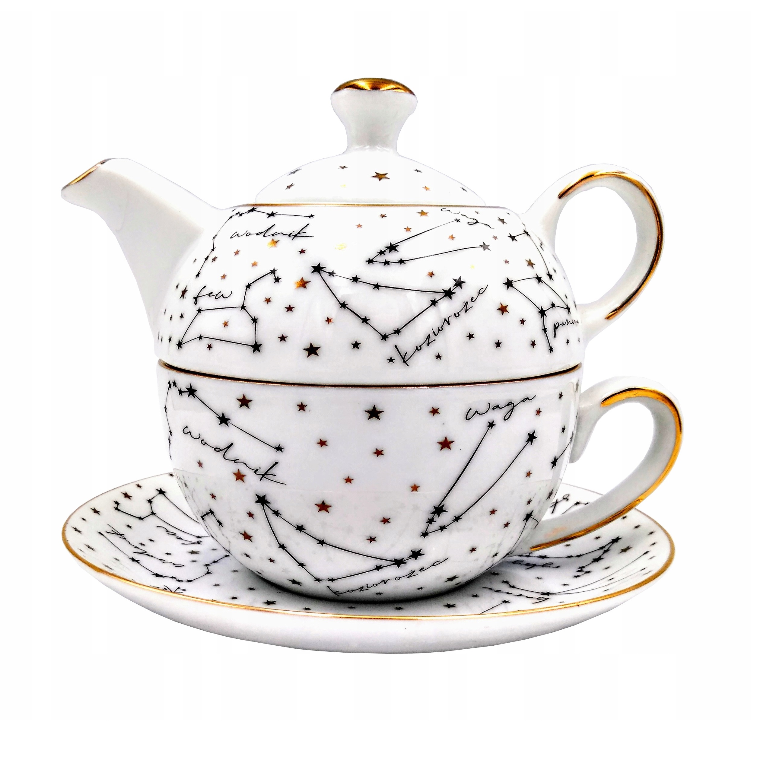 Чайник с чашкой Porcelana Bogucice Zodiak фото