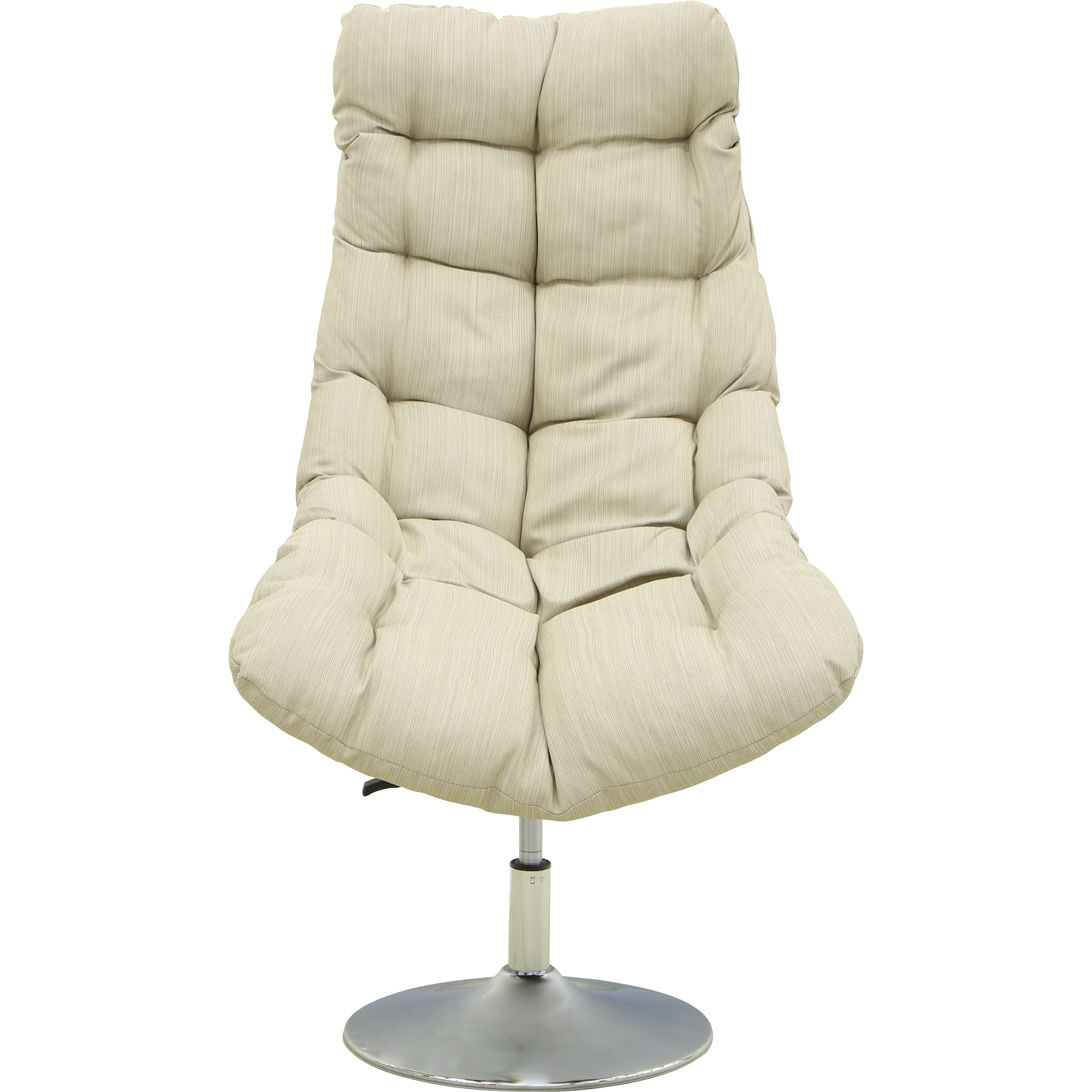 Кресло вращающееся Mavi rattan, цвет серебро - фото 2