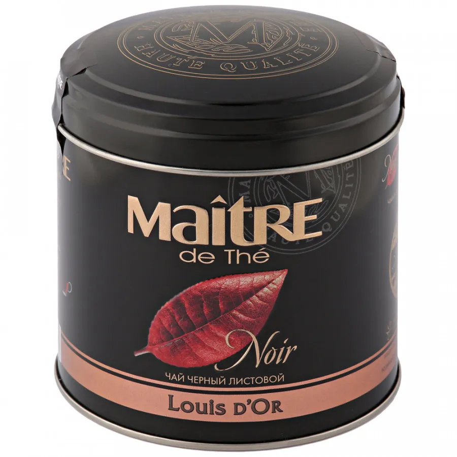 Чай Maitre de The Louis D'Or черный крупнолистовой, 150 г чай крупнолистовой yantra ора 500 г