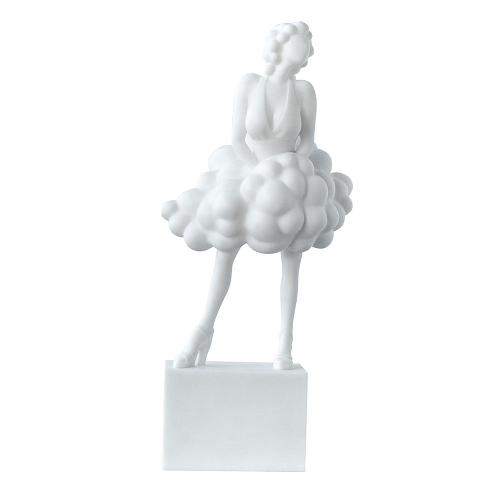 Фигурка декоративная Glasar Мэрилин Монро, 24X16X50 см статуэтка фортуна серебристое платье 32 см