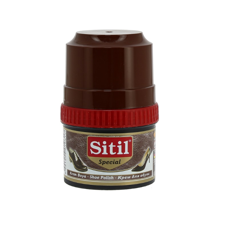 Крем-блеск для обуви Sitil темно-коричневый 60 г крем блеск для обуви sitil бесцветный 60 г