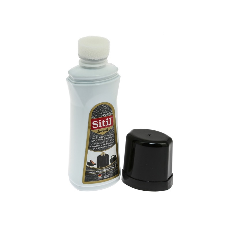 Краска-восстановитель цвета Sitil для замши и нубука черная 100 мл средства для ухода за одеждой и обувью sitil краска восстановитель для замши и нубука suede