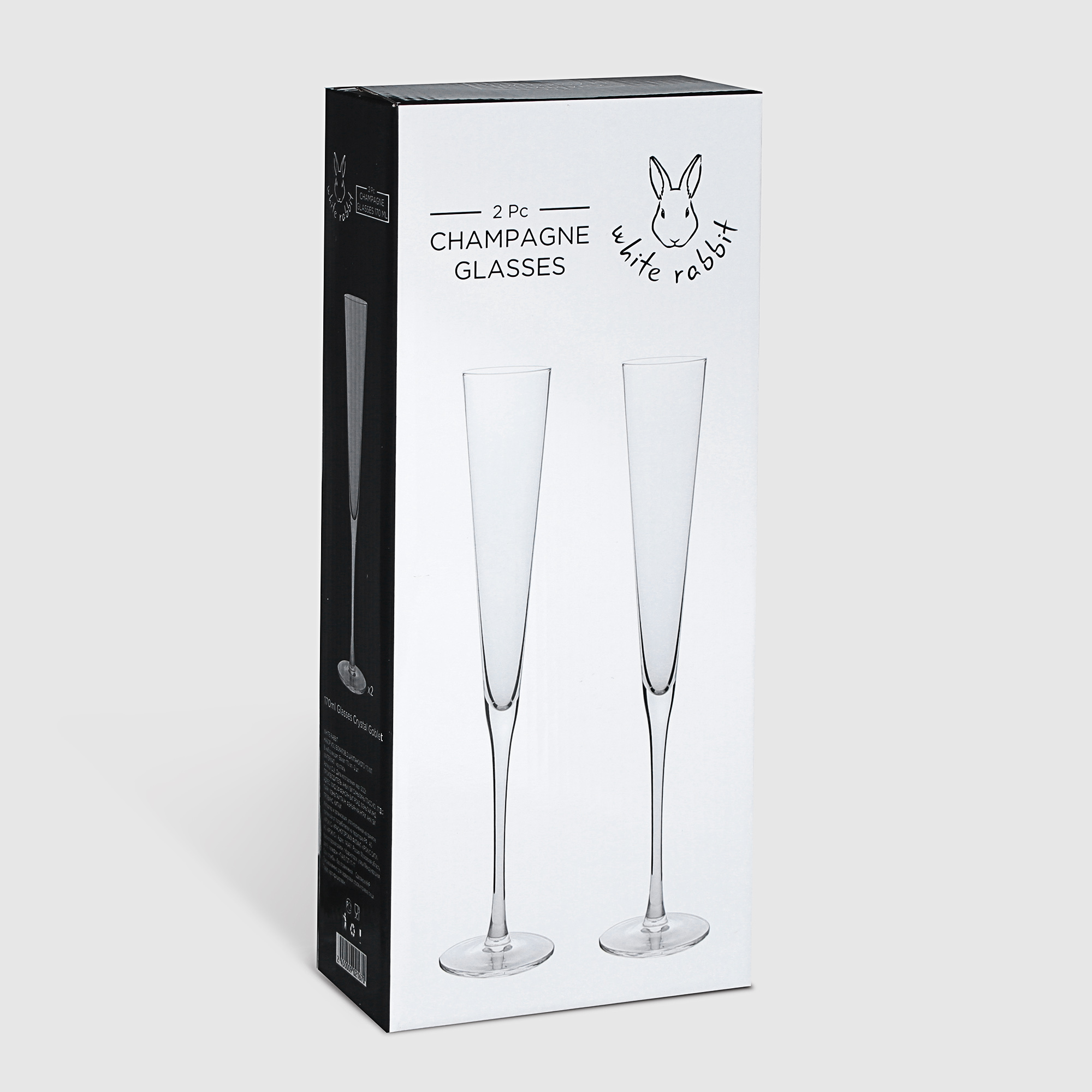 Набор White Rabbit из 2 бокалов флюте для шампанского 170 мл - фото 4