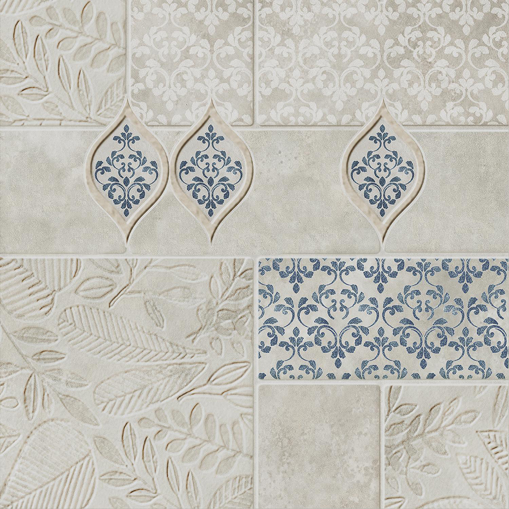 

Декор Kerama marazzi Сиена 1 20x20 см VT/A327/SG1544N, Серый;черный