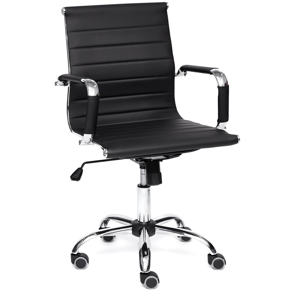 Кресло TC Urban-Low 90х54х46см кож/зам черный 36-6 компьютерное кресло tetchair кресло baggi pa кож зам ткань черный серый 36 6 207