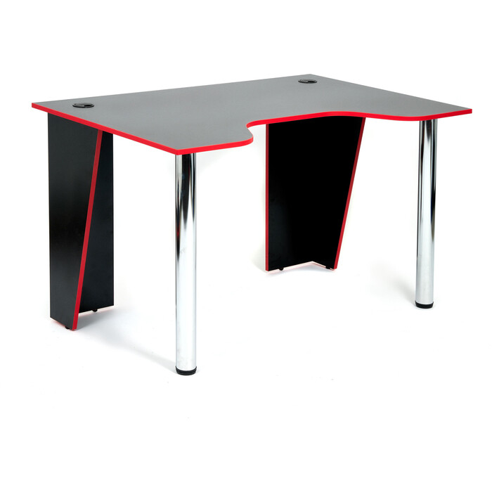 Стол компьютерный TC Strike-1 (120) NEO 74х120х80см чёрный/красный мебелайн компьютерный стол мебелайн 61