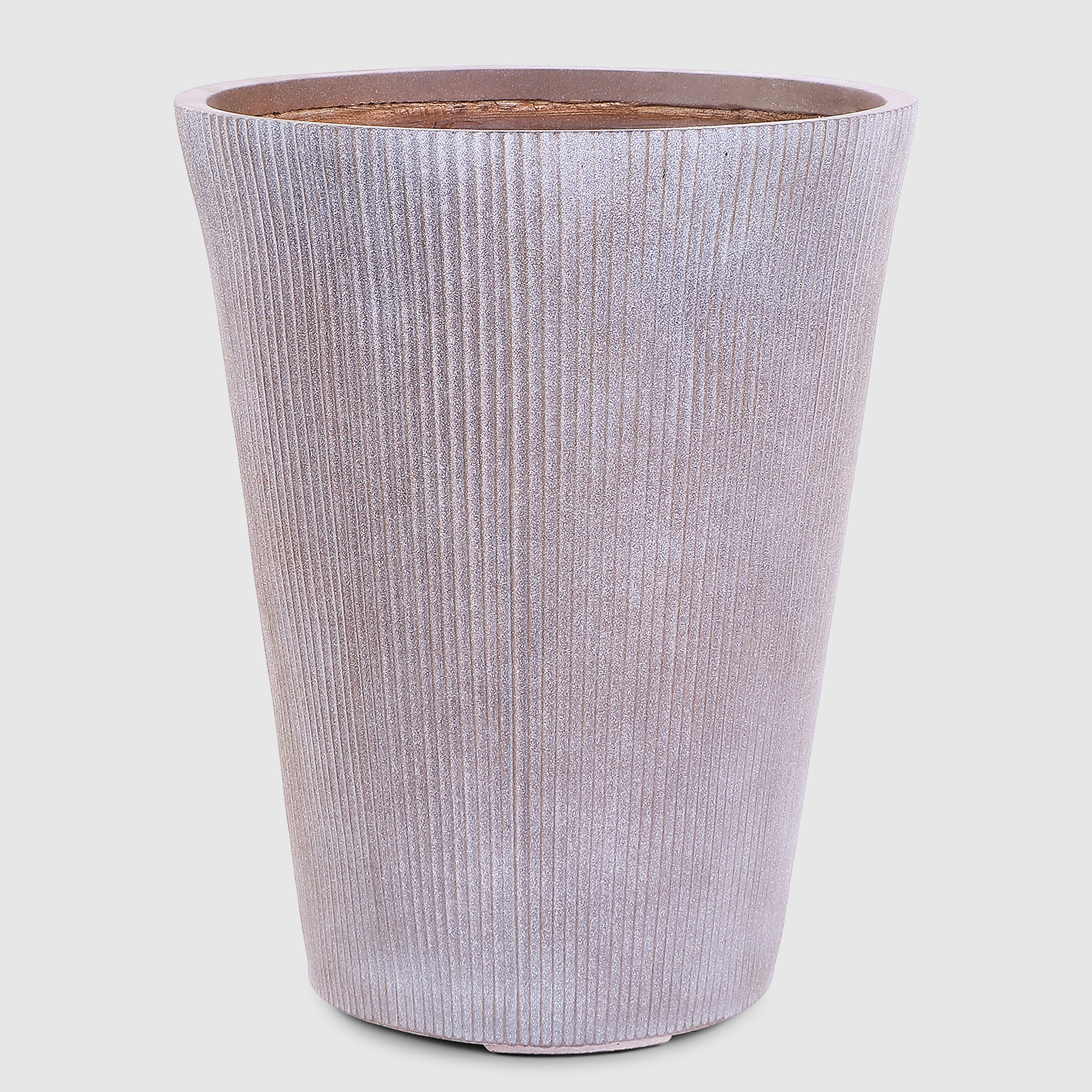 Горшок для цветов L&t pottery высокий серо-коричневый 44х44х55 см горшок с поддоном гончар паутинка 1 d31 v12л коричневый