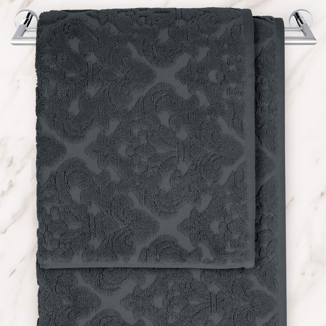 Махровое полотенце Sofi De Marko Barbara антрацит 70х140 см полотенце махровое банное черное плотность 450 г 70х140 5 штук