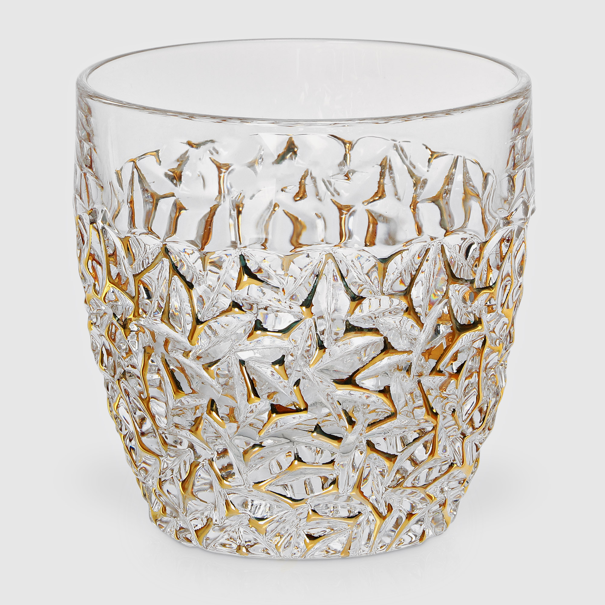 фото Набор стаканов для виски 6шт 350мл bohemia jihlava nicolette "мрамор золотой" хрусталь