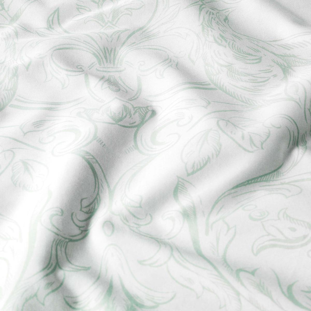 фото Простыня на резинке togas арамея зеленая 200х200 см