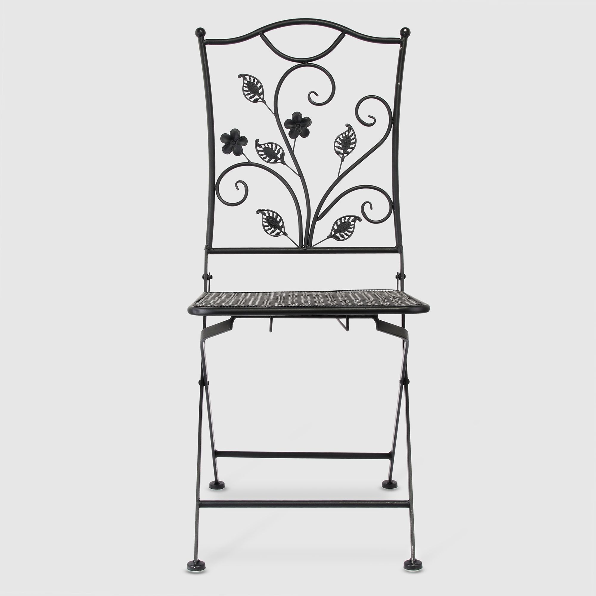 Декоративный стул для сада Ningde Qinyuan чёрный 50х38х94 см подставка для ов ningde qinyuan металлическая квадратная белая 20х20х28 см
