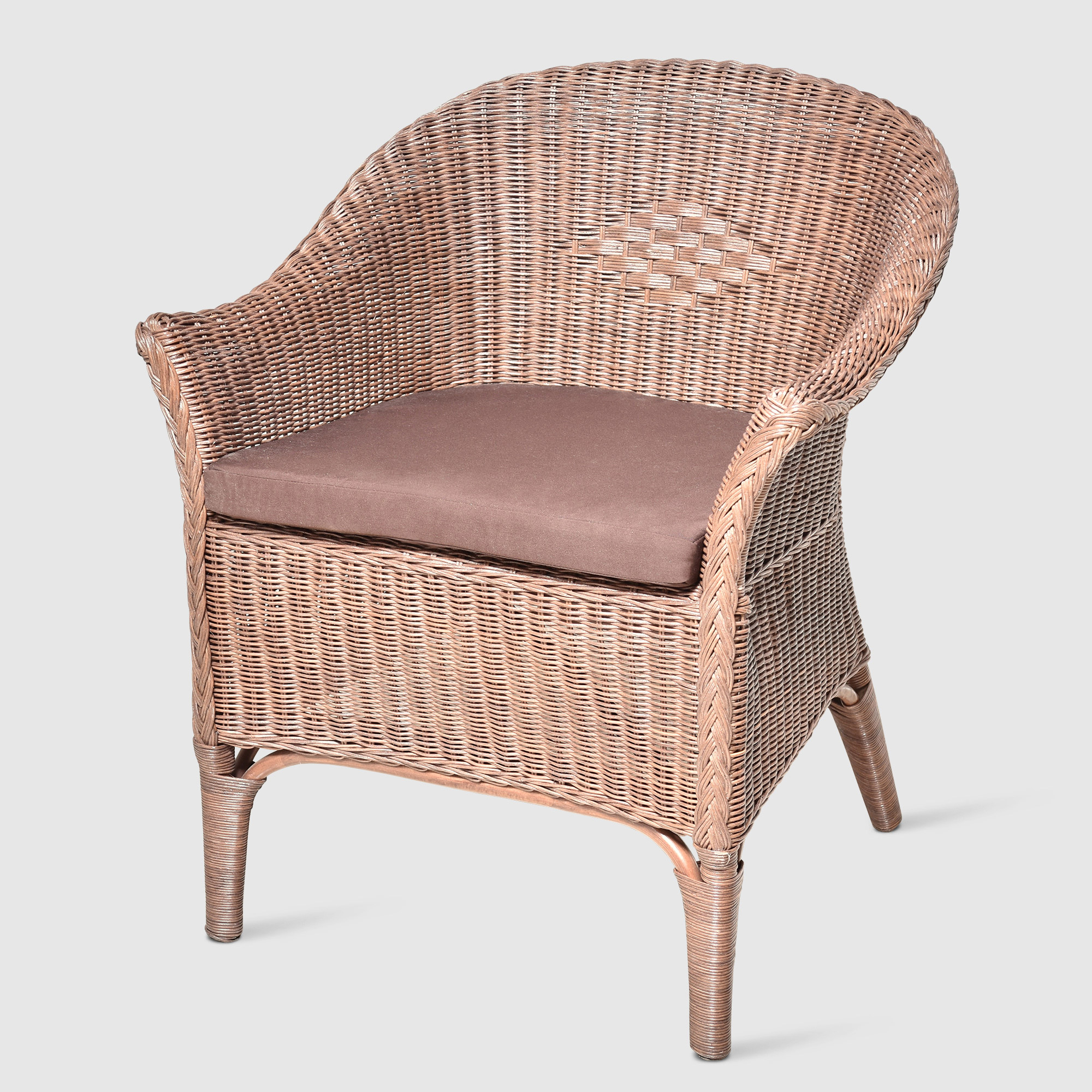 Кресло Rattan grand Roma medium brown с подушкой кресло качалка rattan grand squeezing brown