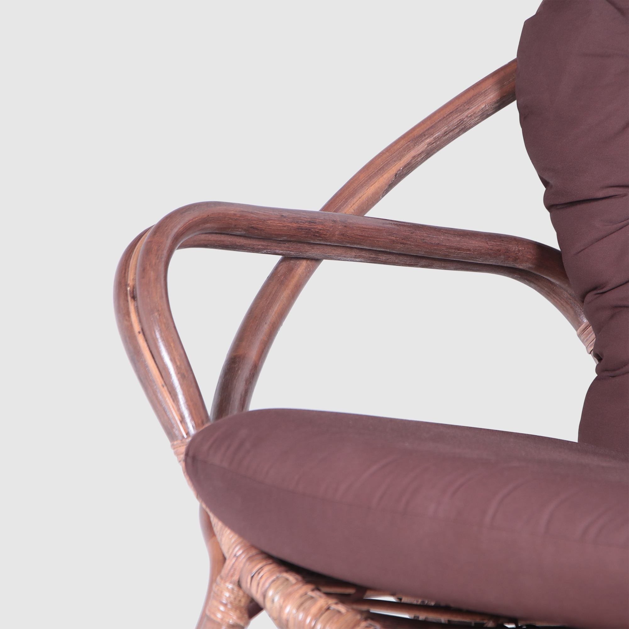Кресло Rattan grand Comfort с подушкой medium brown, цвет коричневый - фото 8