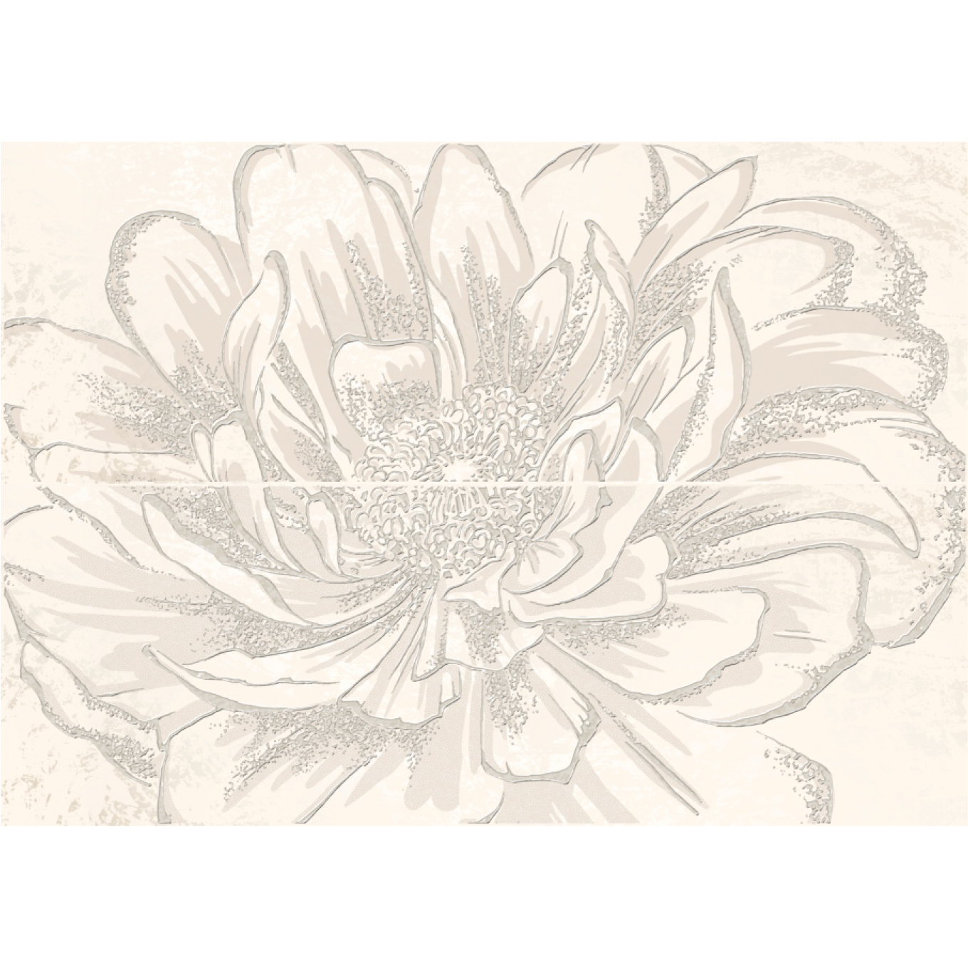 фото Панно kerlife strato anemone crema 50,2x70,9 см