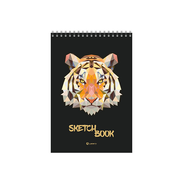 цена Скетчбук Lamark тигр А5 40 л