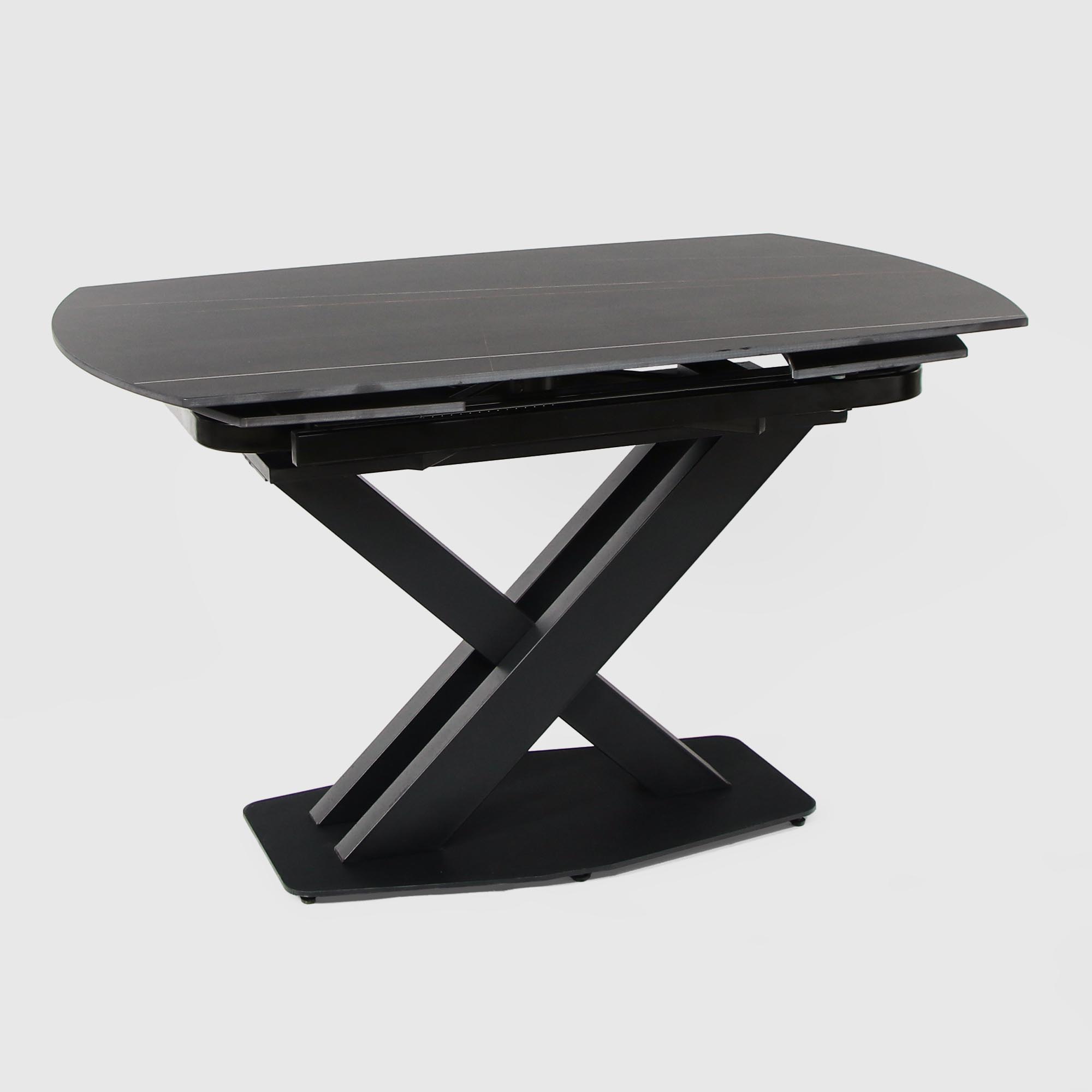 Стол-трансформер City Furniture чёрный 133х133х75 см
