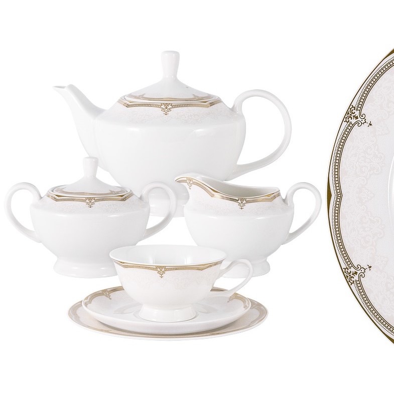 Чайный сервиз Anna Lafarg Emily Вивьен 21 предмет на 6 персон сервиз чайный royal crown турандот 21 предмет 6 персон