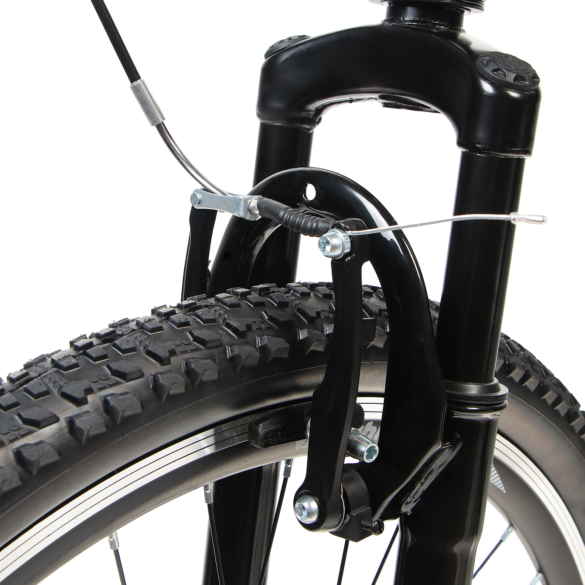 Велосипед Whisper 27,5, черный, мужской Жесткая стальная вилка - фото 4