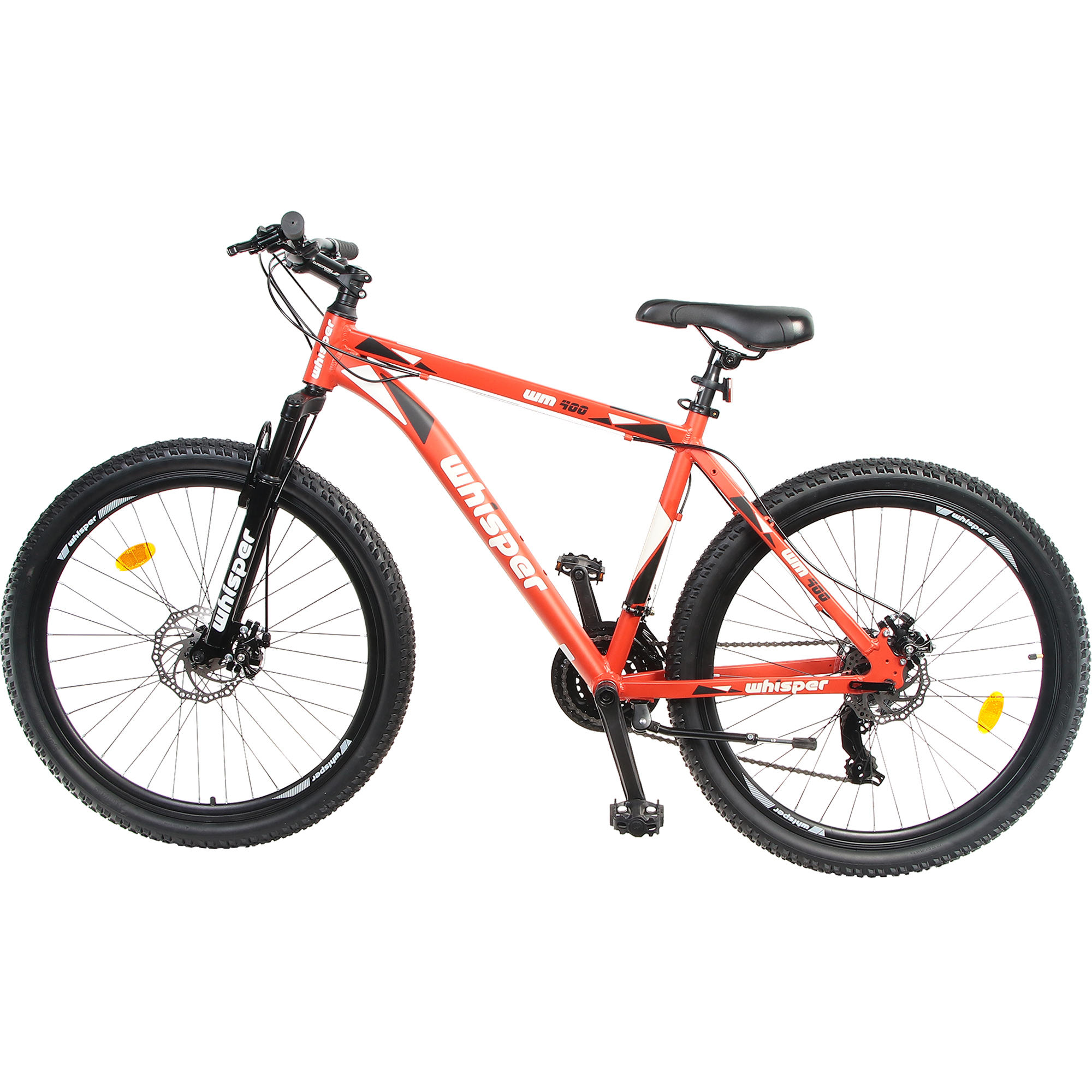 Велосипед Whisper 26, оранжевый, мужской Жесткая стальная вилка - фото 2
