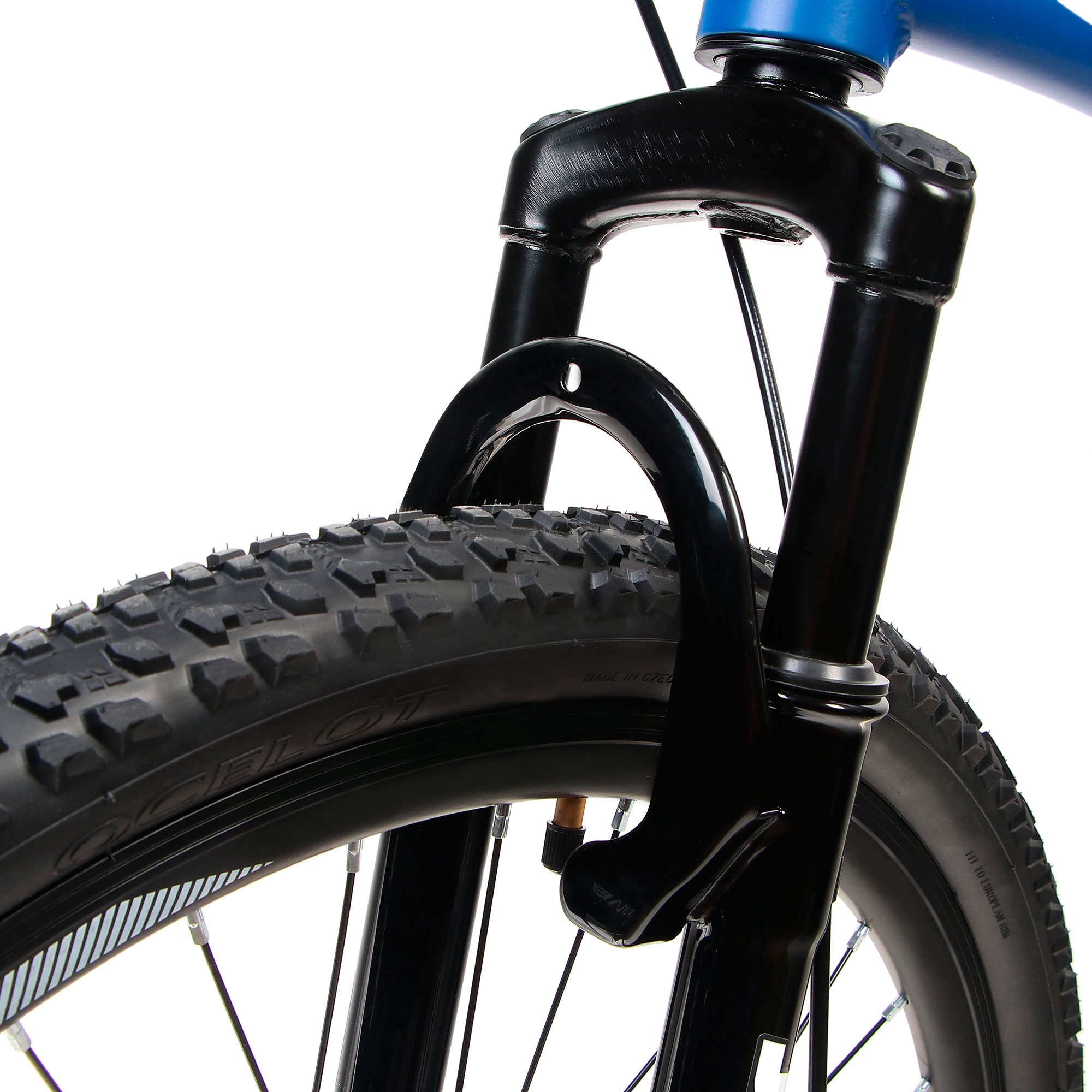 Велосипед Whisper 26, синий, мужской Жесткая стальная вилка - фото 3