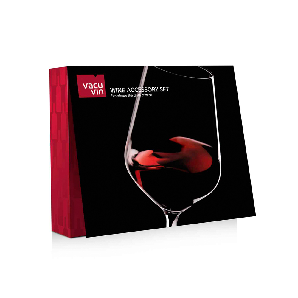 Набор аксессуаров для вина Vacu Vin 6 шт, цвет черный - фото 8