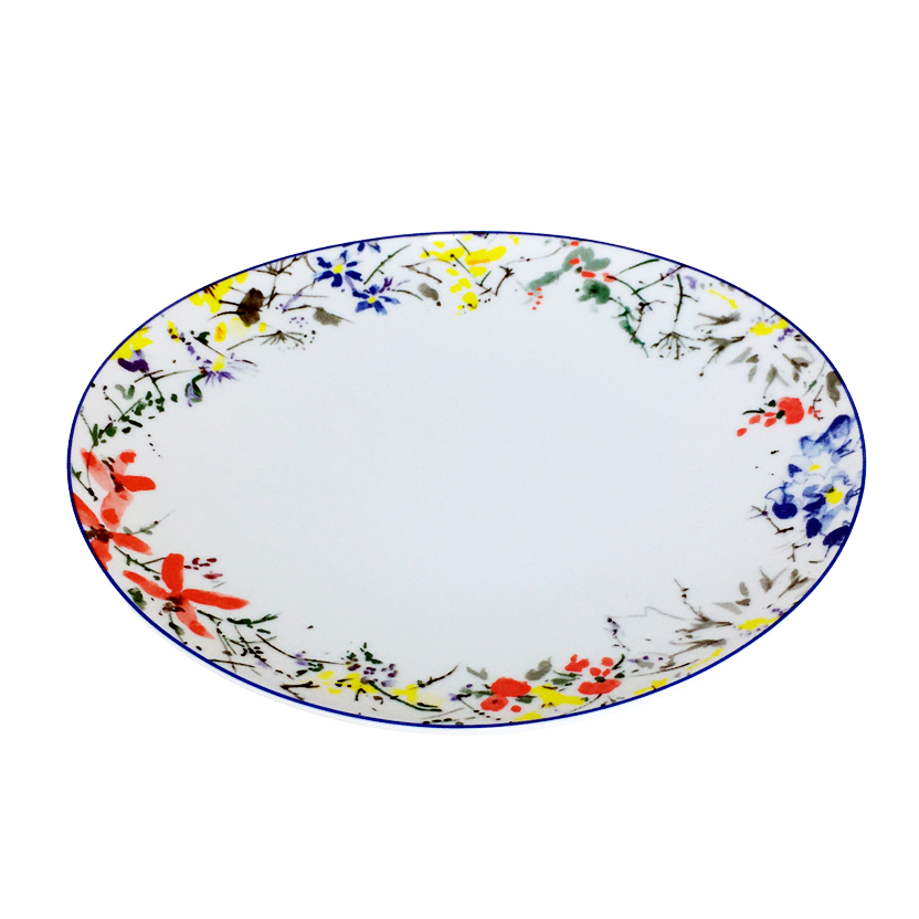 Тарелка десертная Thun 1794 Loos 19 см цветочный орнамент тарелка глубокая thun loos платиновые полоски 23 см