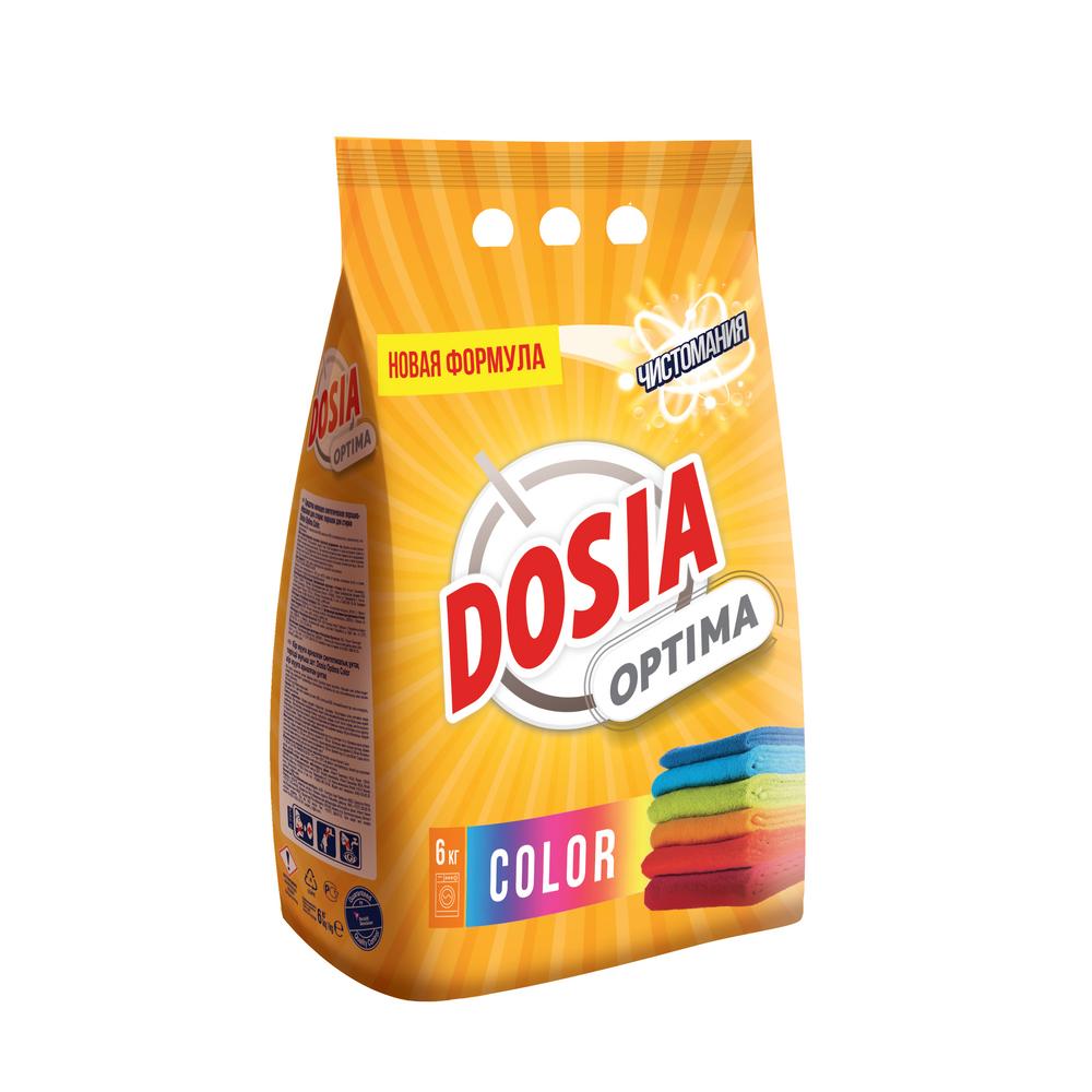 стиральный порошок для цветного белья dosia color ultra 3 кг Стиральный порошок Dosia Optima color для цветного белья автомат 6 кг