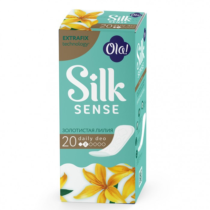 Прокладки ежедневные Ola! Silk Sense Daily Deo Золотистая лилия 20 шт
