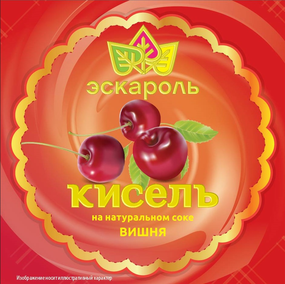 Кисель Эскароль вишневый, 220 г кисель быстрого приготовления русский продукт вишневый 190 г