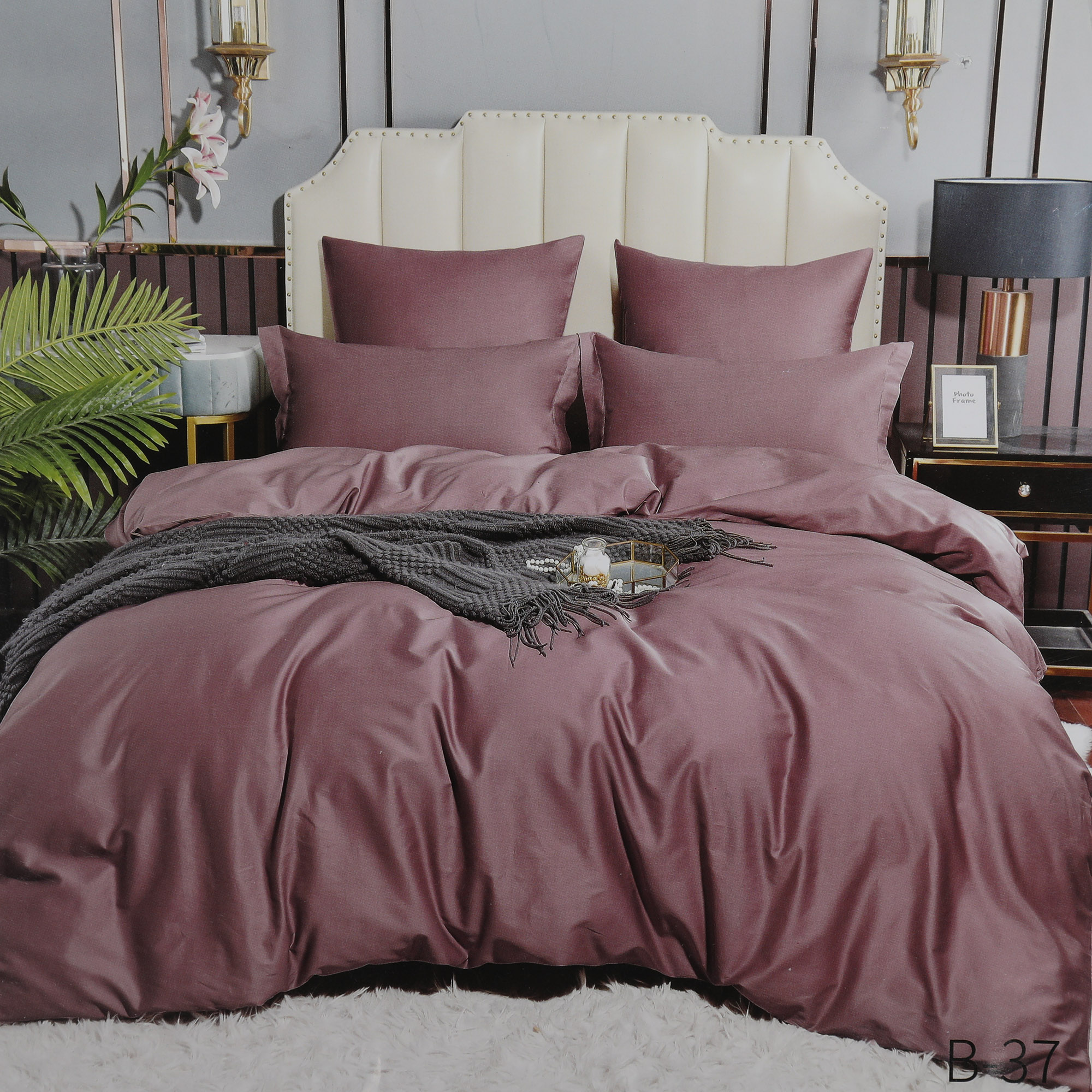 Комплект постельного белья Wonne Traum Elegance Pastel Purple семейный постельный комплект wonne traum стандарт wendy white семейный