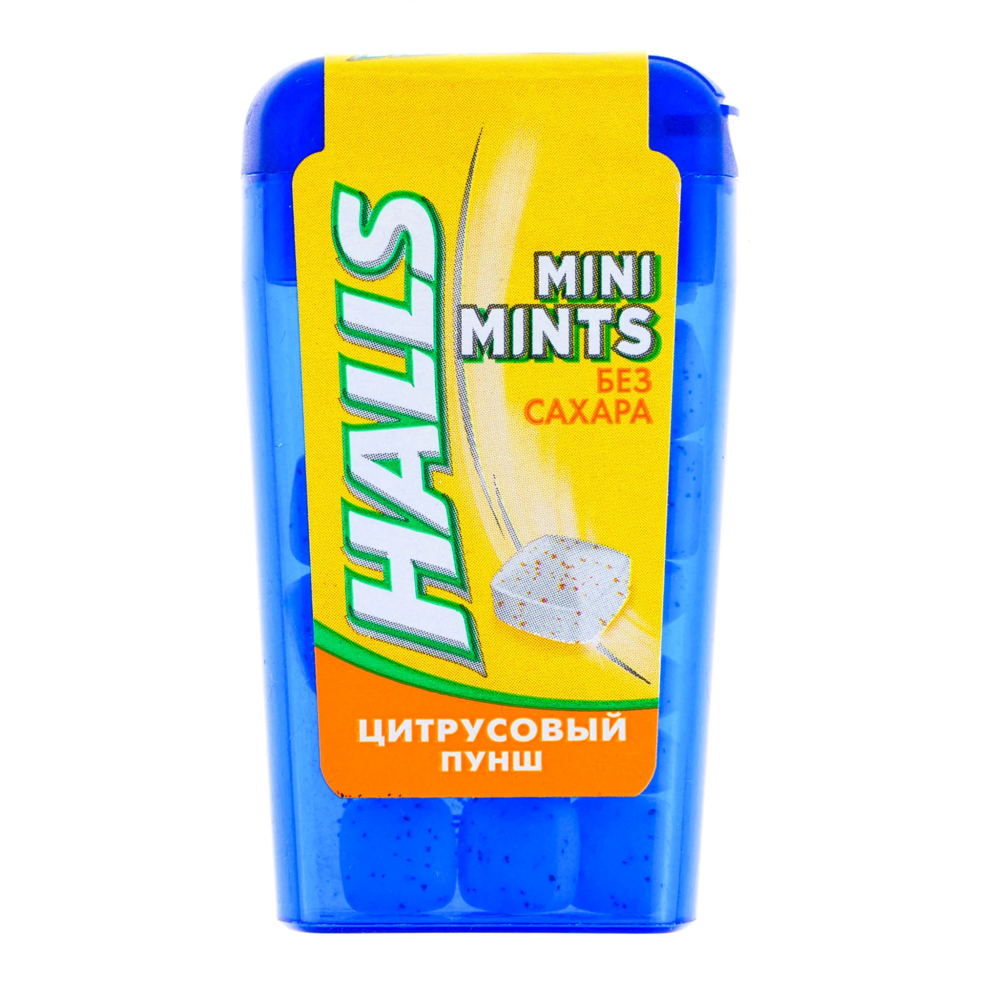 Конфеты Halls Mini Mints Цитрусовый пунш, 12,5 см конфеты halls mini mints со вкусом арбуза без сахара 12 5г