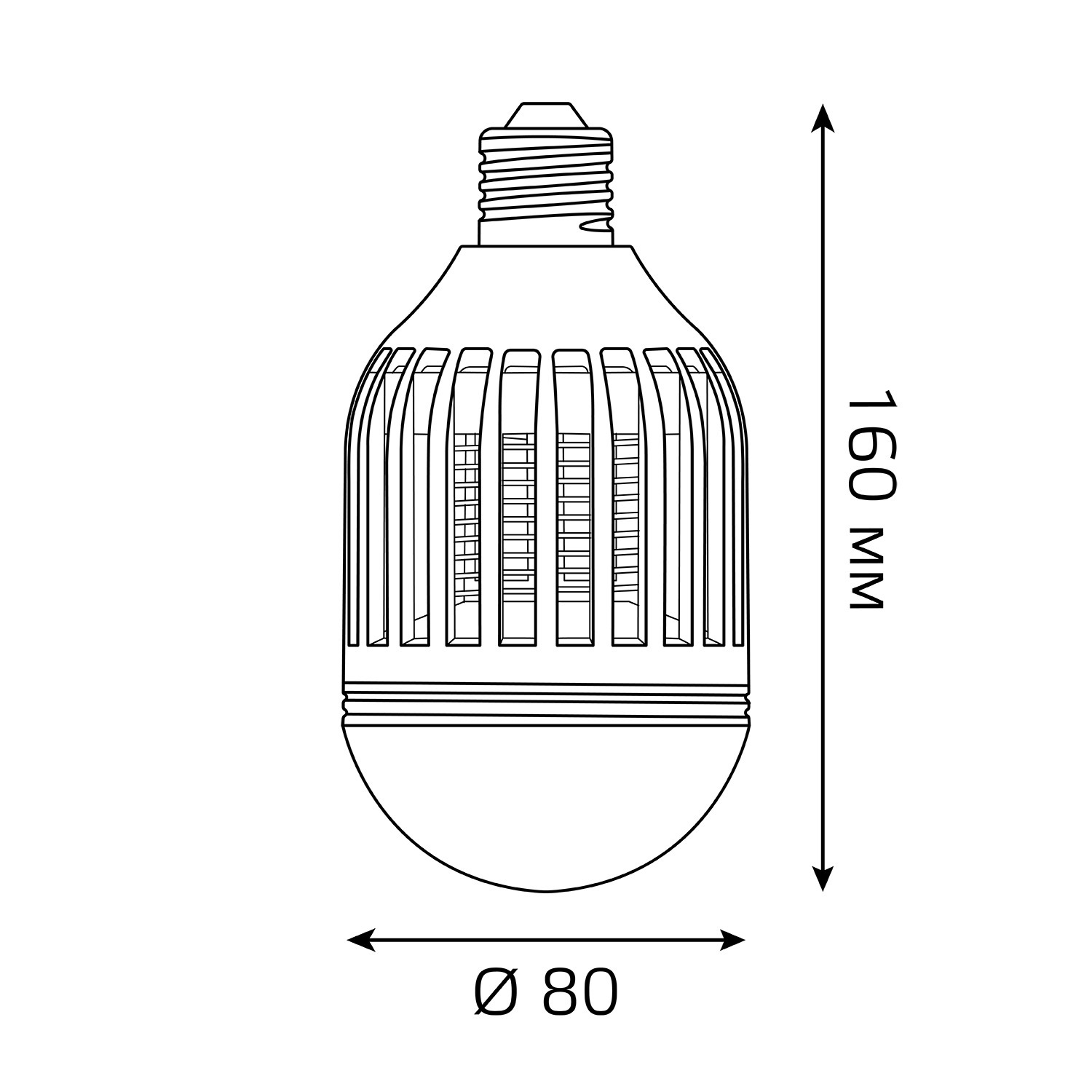 Лампа антимоскитная Gauss Mosquito 6 Вт E27 Вид№7