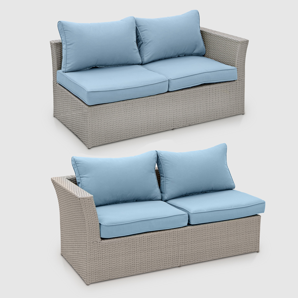 Комплект мебели Greenpatio 8 предметов серый, цвет голубой, размер 145х80х64 см - фото 7