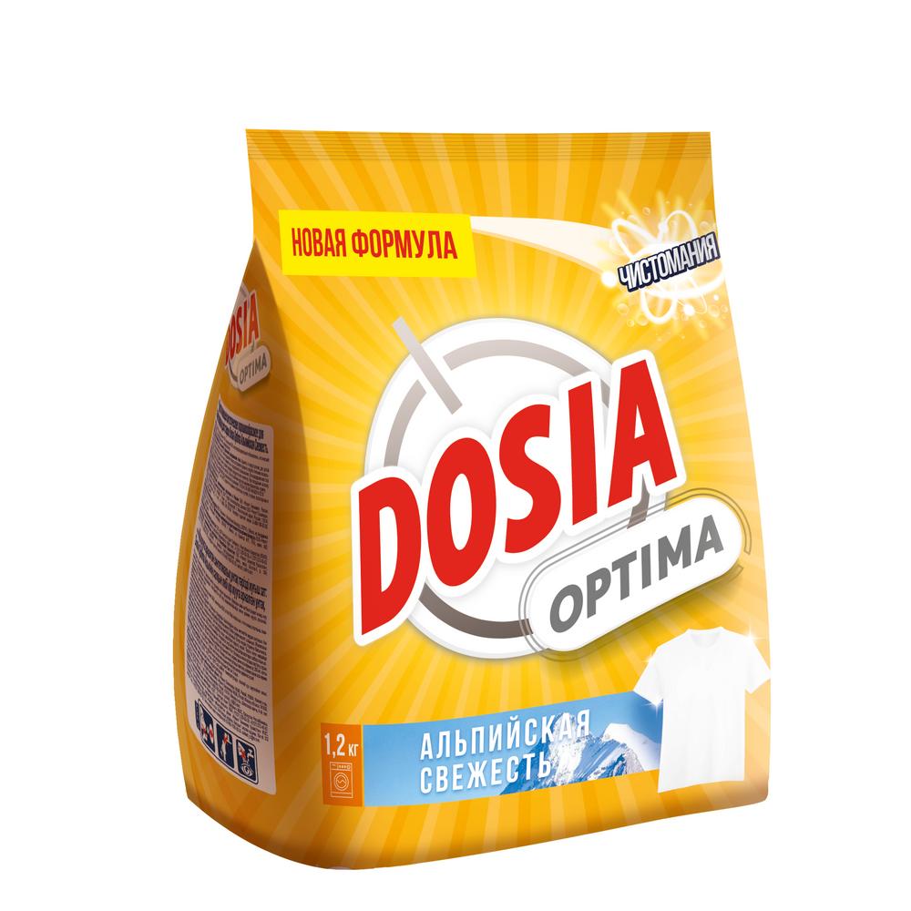 Стиральный порошок Dosia Optima Альпийская Свежесть универсальный 1,2 кг