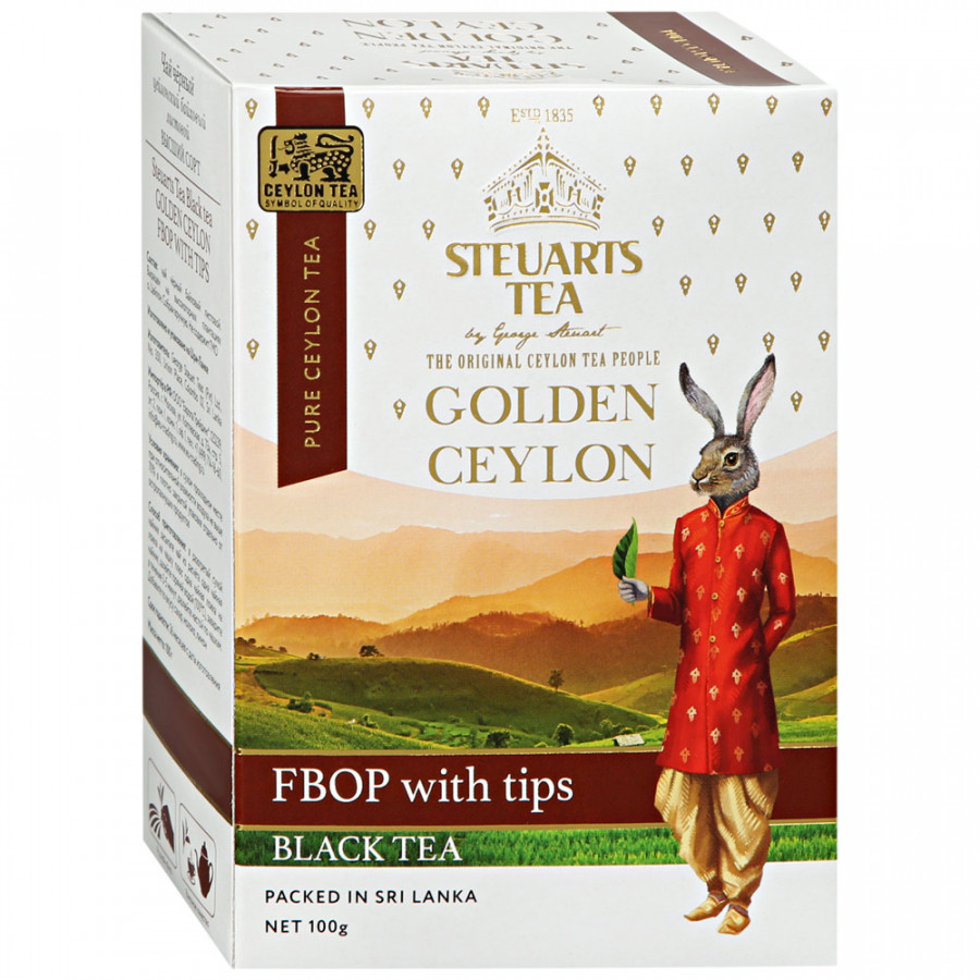 Чай черный Steuarts Golden Ceylon FBOP TIPS, 100 г