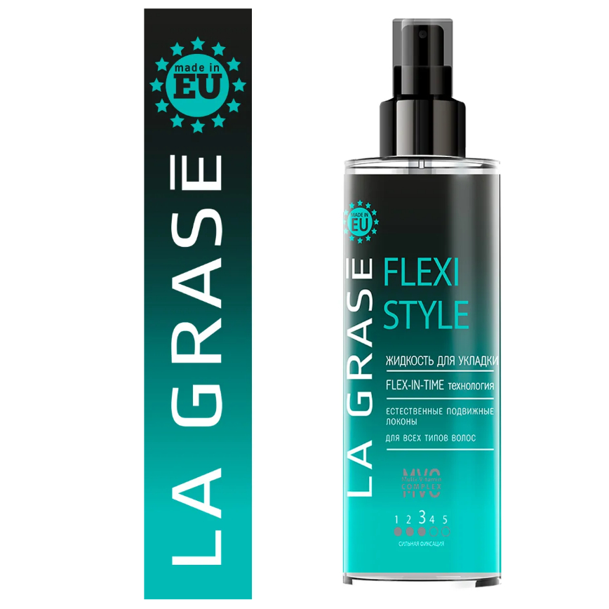 Жидкость для укладки волос La grase Flexi Style Flex-in-Time 150 мл щипцы для укладки волос energy