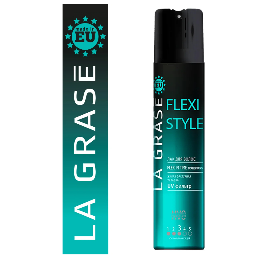 Лак для волос La grase Flexi Style 250 мл жидкость для укладки волос la grase flexi style flex in time 150 мл