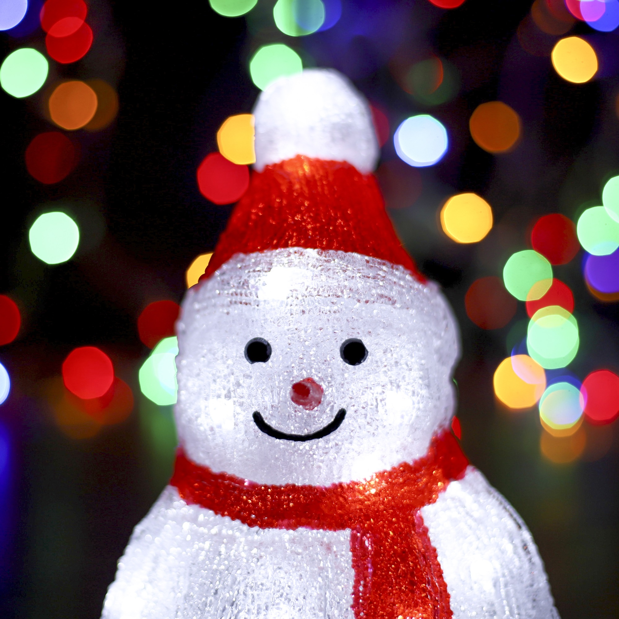 Фигура объемная светящаяся Kaemingk снеговик 14х25 см в ассортименте, цвет холодный белый - фото 4