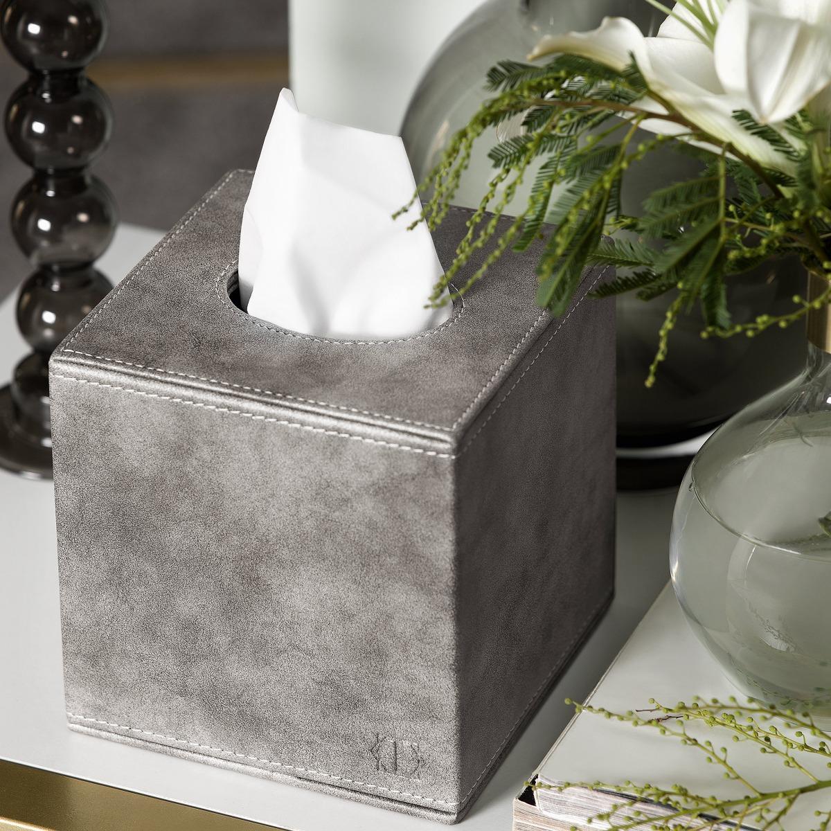 Коробка для салфеток Togas Данфорд серая 14х14х14,5 см коробка для салфеток квадратная togas грейс серый 14x14x14 5