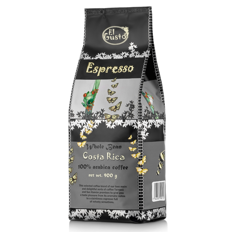 Кофе в зернах El Gusto Dark Espresso, 900 г кофе в зернах mastro binelli cremoso espresso 500 г