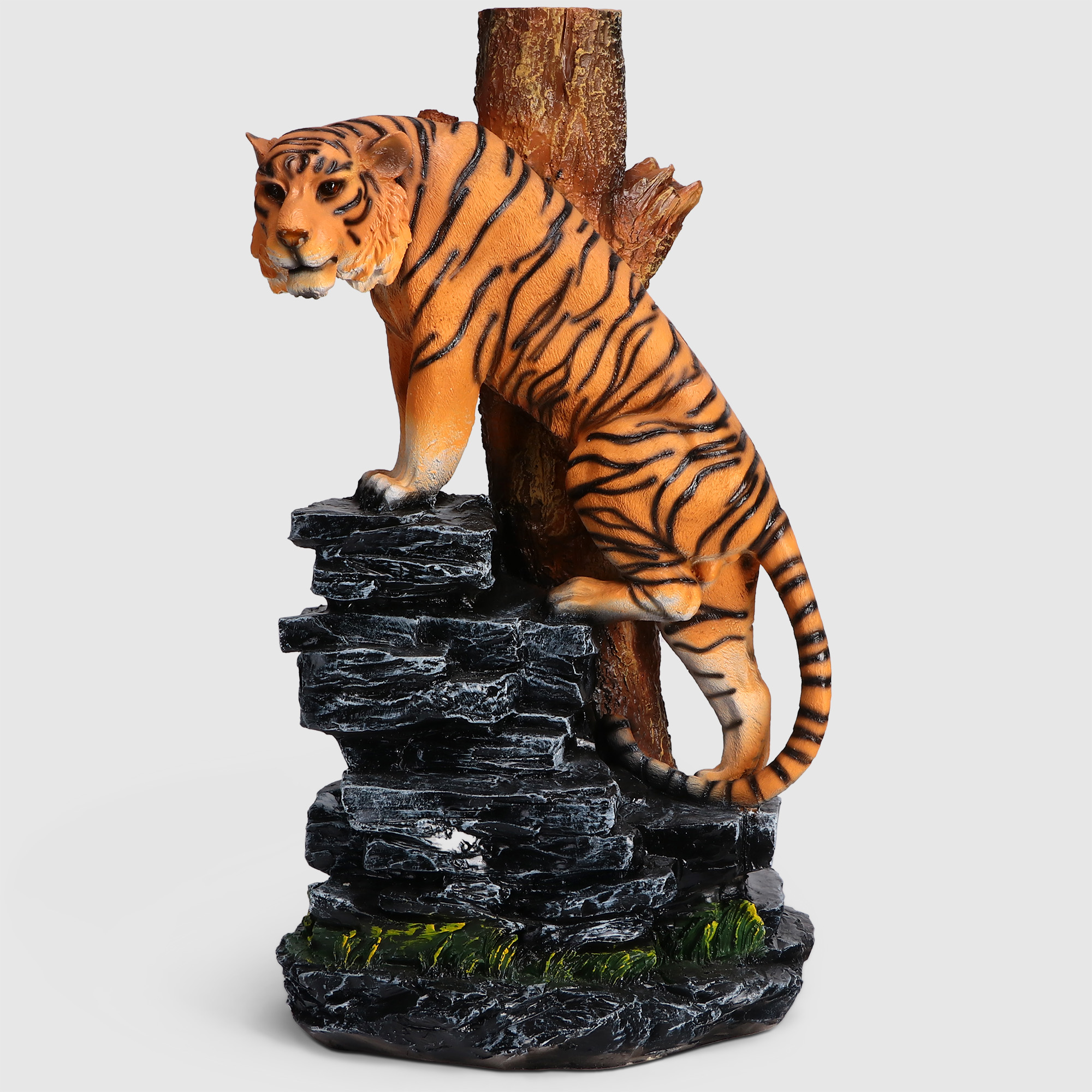 Фигура Тпк полиформ тигр на камнях 66 см