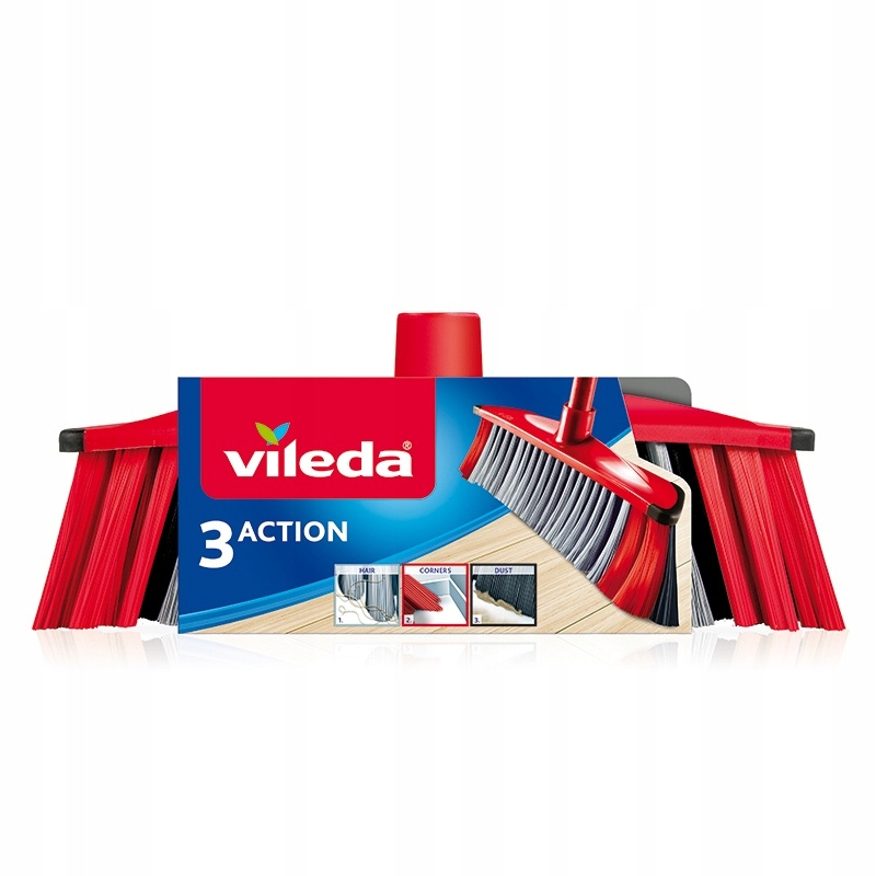 Щетка для пола Vileda 3 Action щетка для мытья колес мягкий ворс 24 см красный