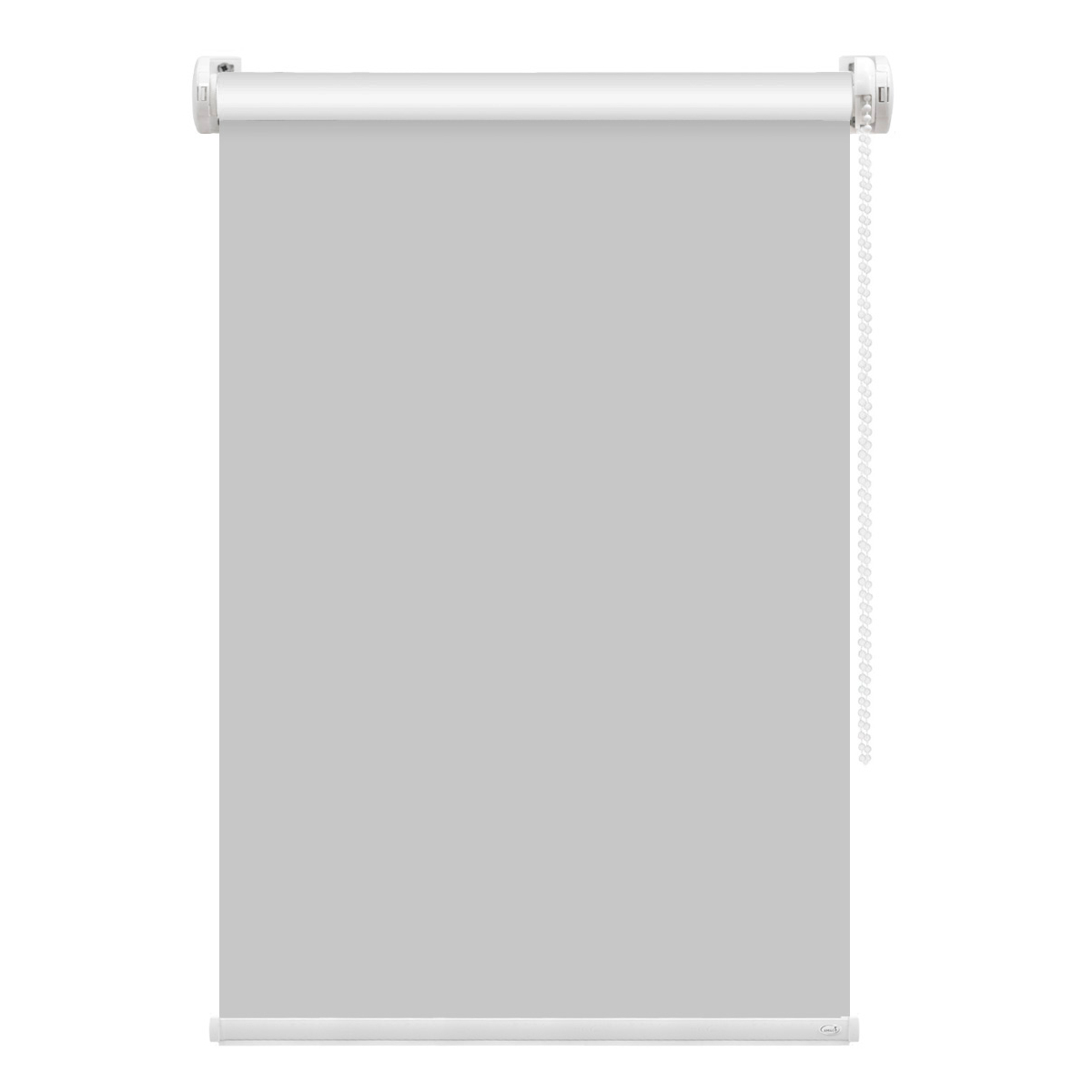 Рулонная штора FixLine Amigo Basic Black-Out серая 40х160 см, цвет серый, размер 40х180