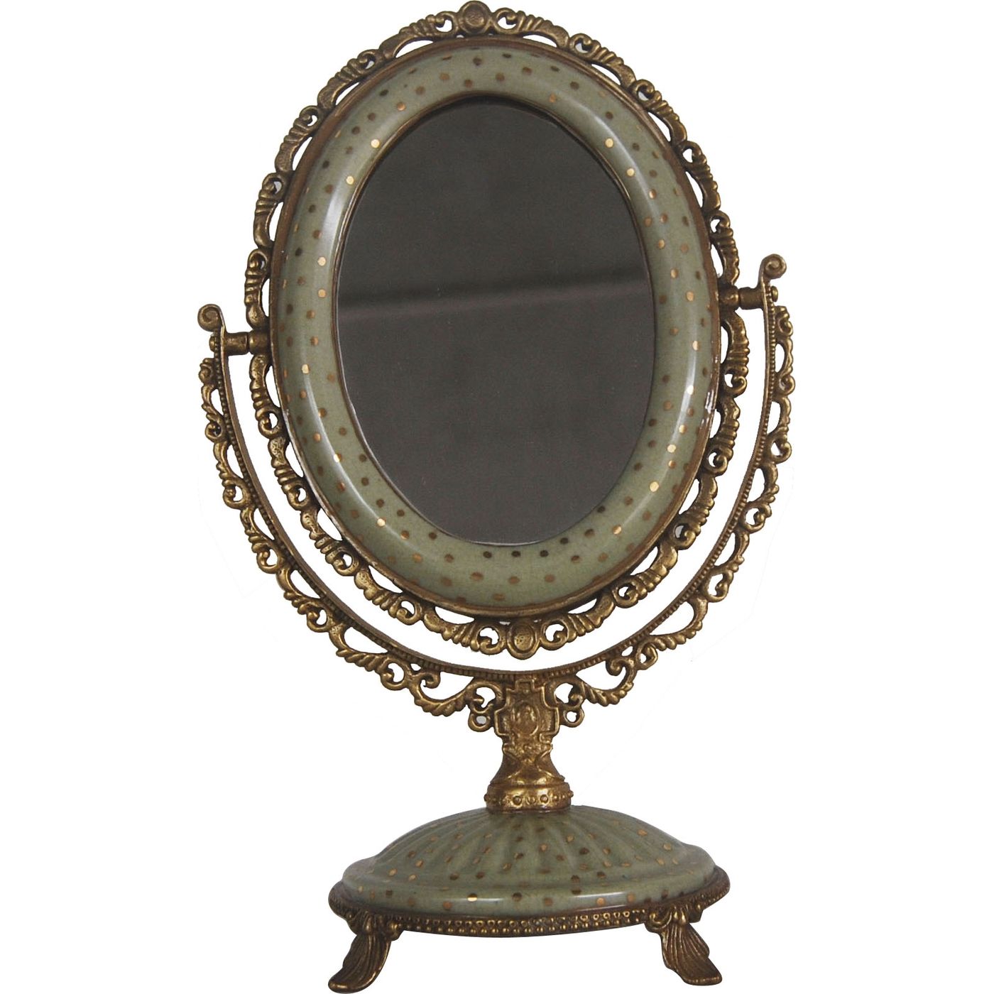 Зеркало Glasar настольное 13х13х30 см белый настольное косметическое зеркало ridder