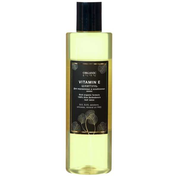 Шампунь для волос Organic Guru Vitamin E 250 мл шампунь aasha herbals для окрашенных волос 200 мл