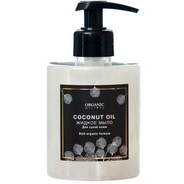 Жидкое мыло Organic Guru Coconut oil 300 мл скраб эксфолиант organic guru обновляющий для кожи головы 250 мл