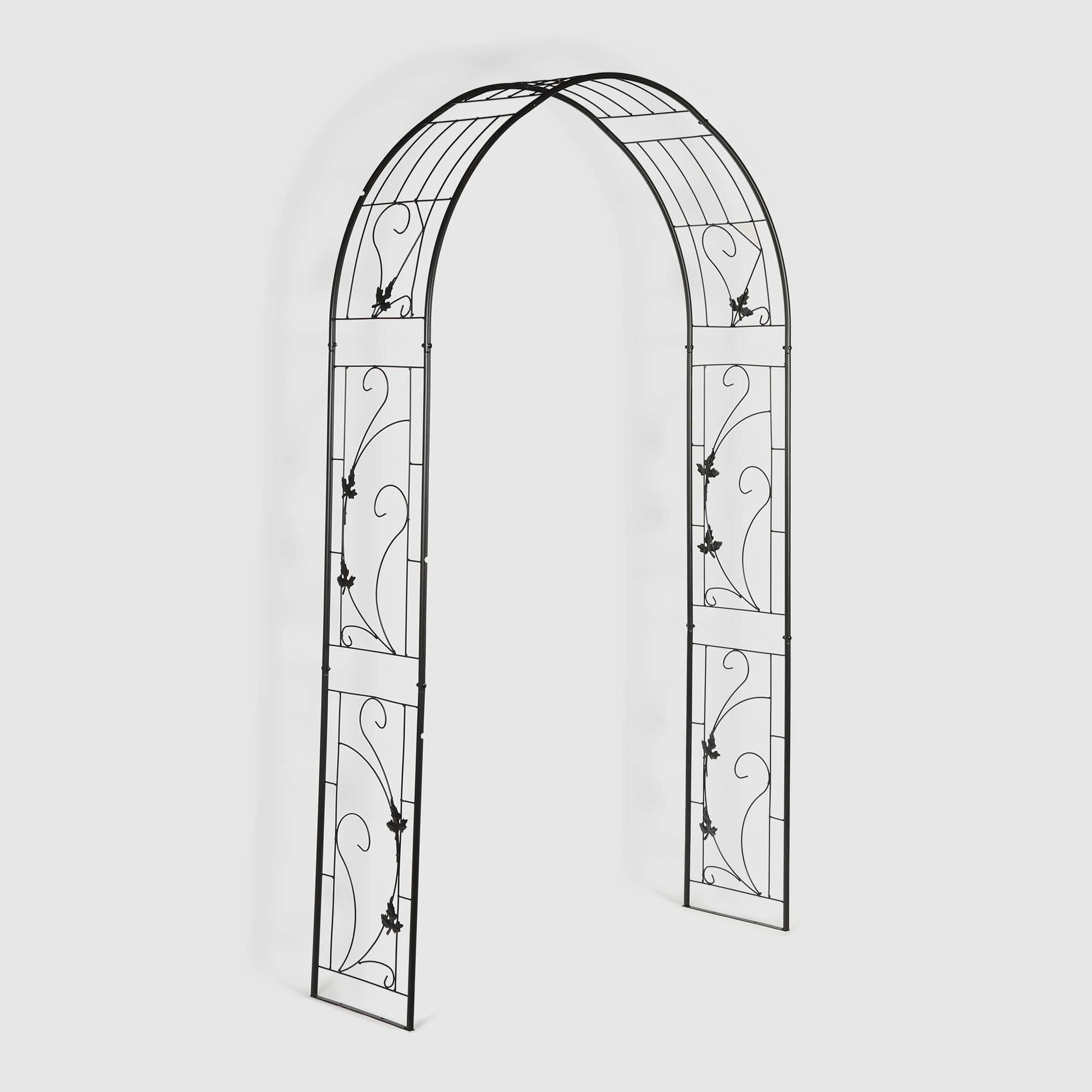 Арка садовая Lvchen железная черная 127х37х217CM Вид №1