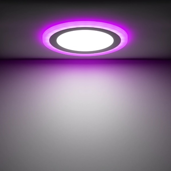 Светильник встраиваемый Gauss BL419 RGB 12+4W 4000K D19 см, цвет 4000 k - фото 5