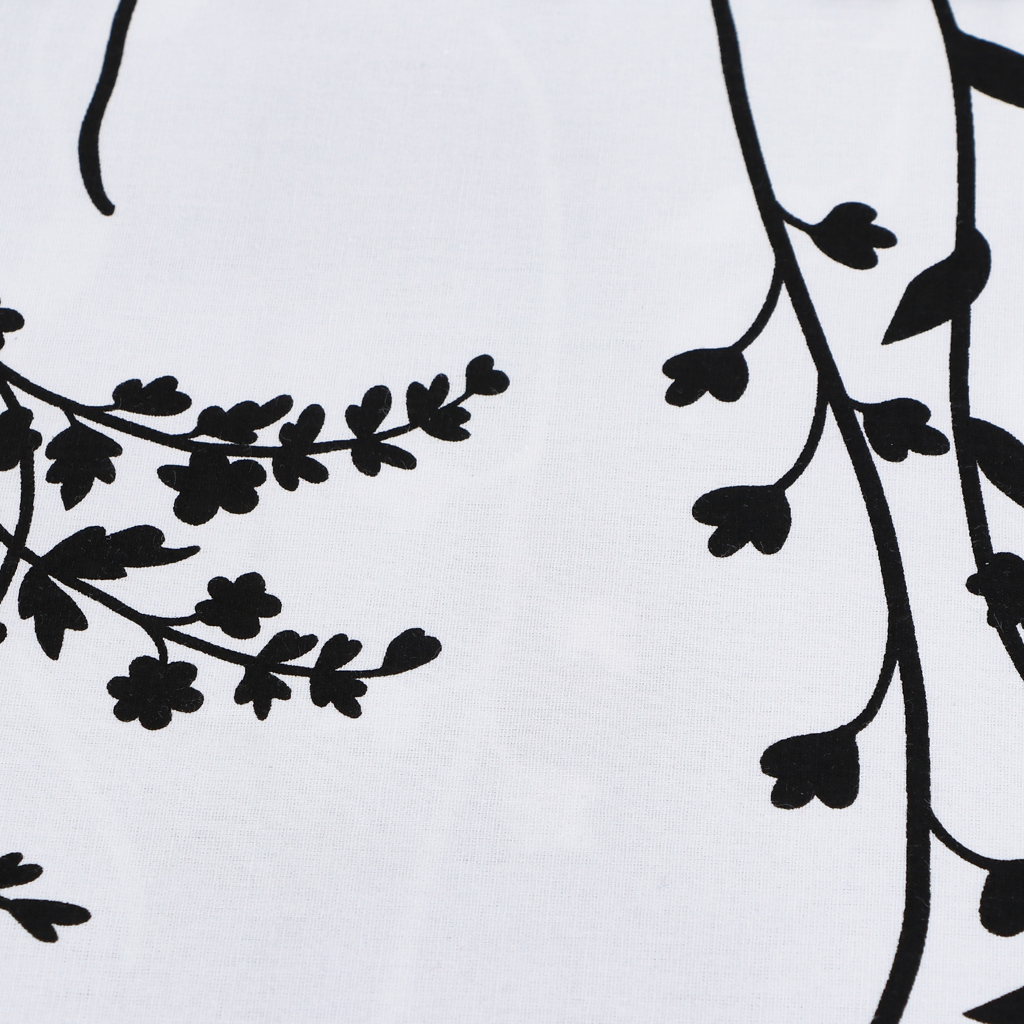 Комплект постельного белья Bahar Blumen белый с чёрным Полуторный, цвет чёрный, размер Полуторный - фото 4